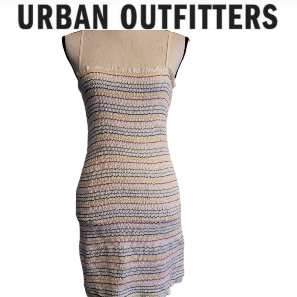 Urban outfitters rainbow stitch bodycon dress M